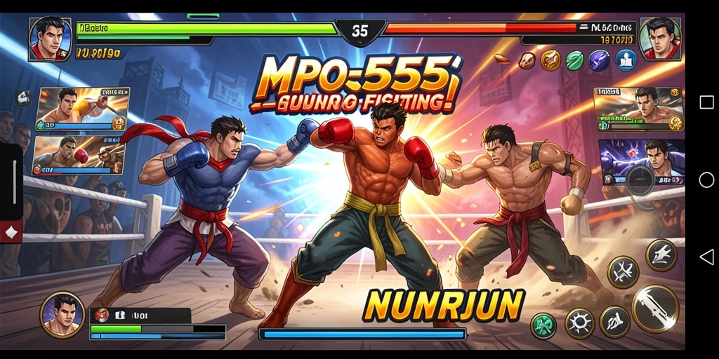 Tampilan gameplay spektakuler dalam pertarungan MPO555 yang mendebarkan.