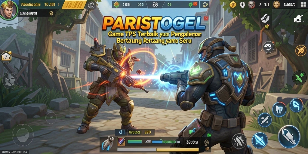 Tangkapan layar gameplay menarik dari PARISTOGEL yang menunjukkan aksi TPS.