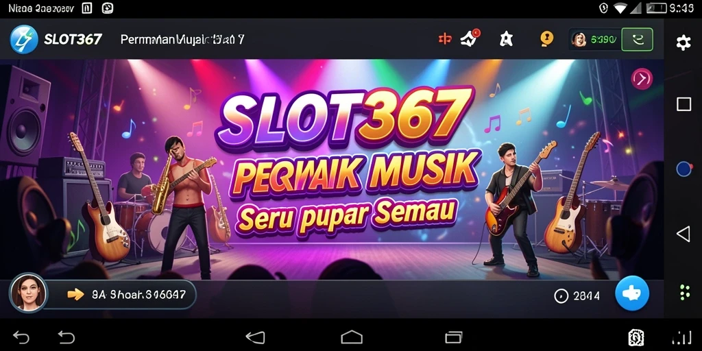 Screenshot dari gameplay SLOT367 menunjukkan keseruan bermain musik.
